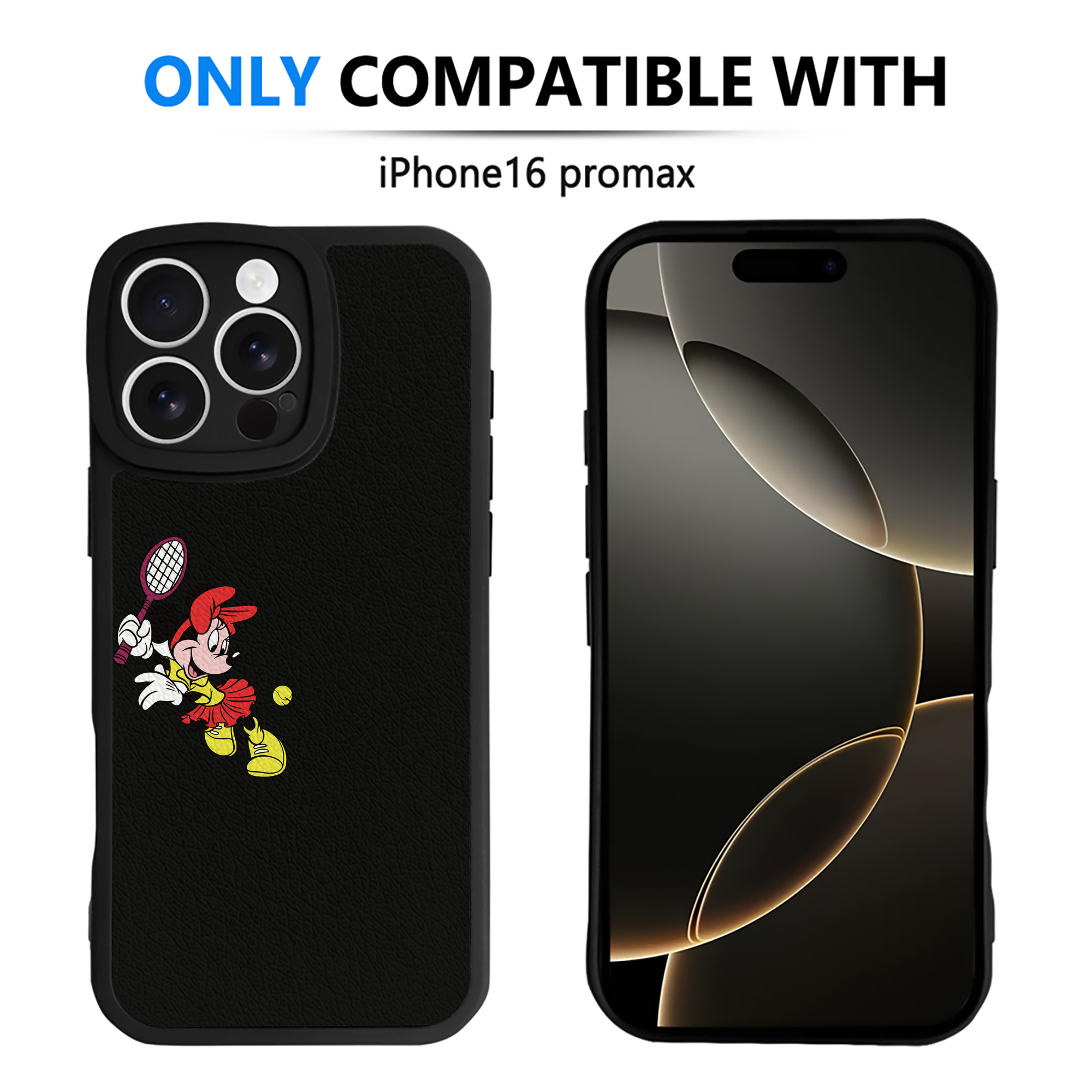 （画像用） ミッキーマウス Mickey Mouse 【iPhone 16シリーズ対応】シリコンスマホケース（レザー調） 材質：シリコン